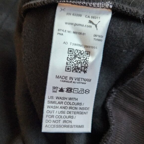 Puma Hoodie, Black, Mens Large, NWT, Heavyweight, Classic Puma Logo New with tag - Picture 3 of 9